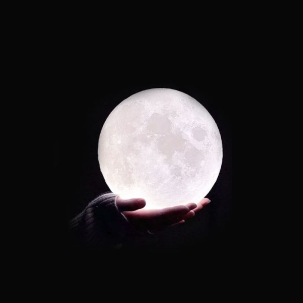 Moonlight Επιτραπέζιο Φωτιστικό Νύχτας Λευκό 13x6x14cm