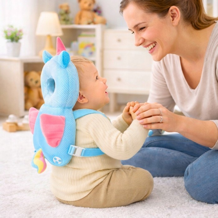 Gentle Προστατευτικό Μαξιλάρι Κεφαλιού Μωρού Βαμβακερό 33x19x6cm