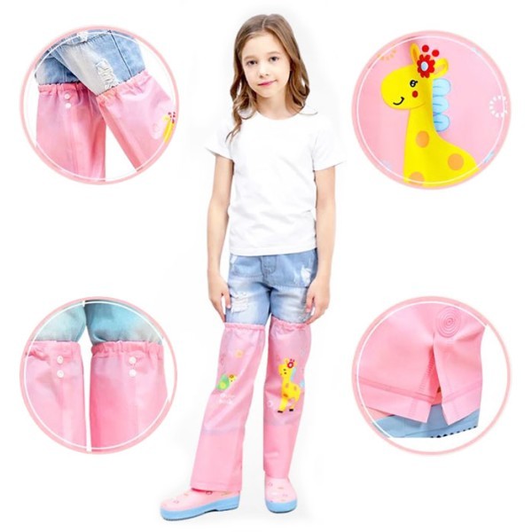 Luvia Αδιάβροχες Κάλτσες Ροζ Για Παιδιά Σετ 2 Τεμαχίων 3 Έως 10 Ετών 18x44x11-18cm