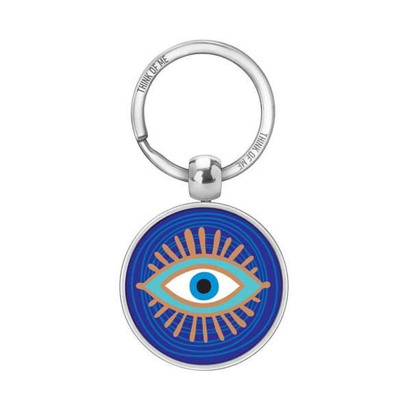 Thinkofme Μπρελόκ 3,6Cm Γούρι Μάτι Σκούρο Μπλε-Χρυσό