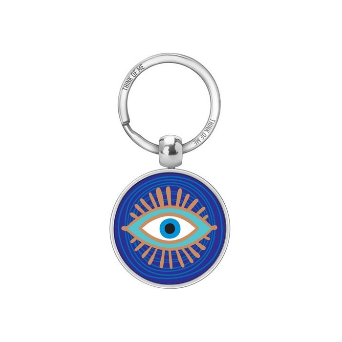 Thinkofme Μπρελόκ 3,6Cm Γούρι Μάτι Σκούρο Μπλε-Χρυσό
