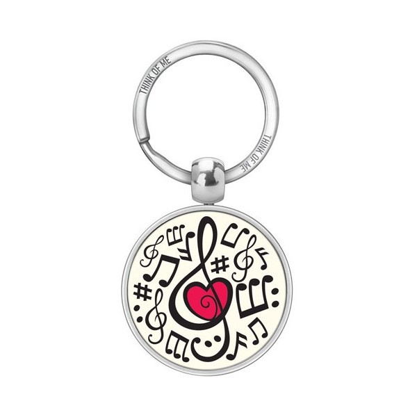 Thinkofme Μπρελόκ 3,6Cm Νότες Άσπρο Φόντο