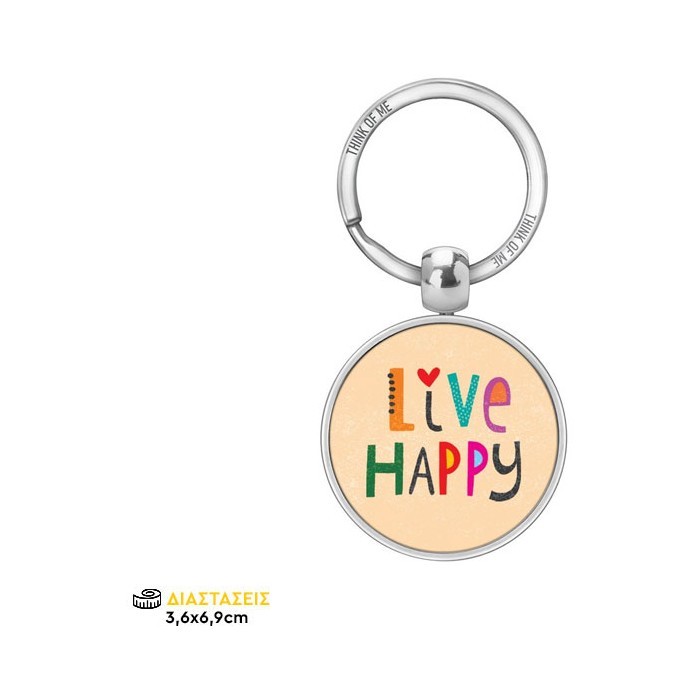 Thinkofme Μπρελόκ 3,6Cm Live Happy