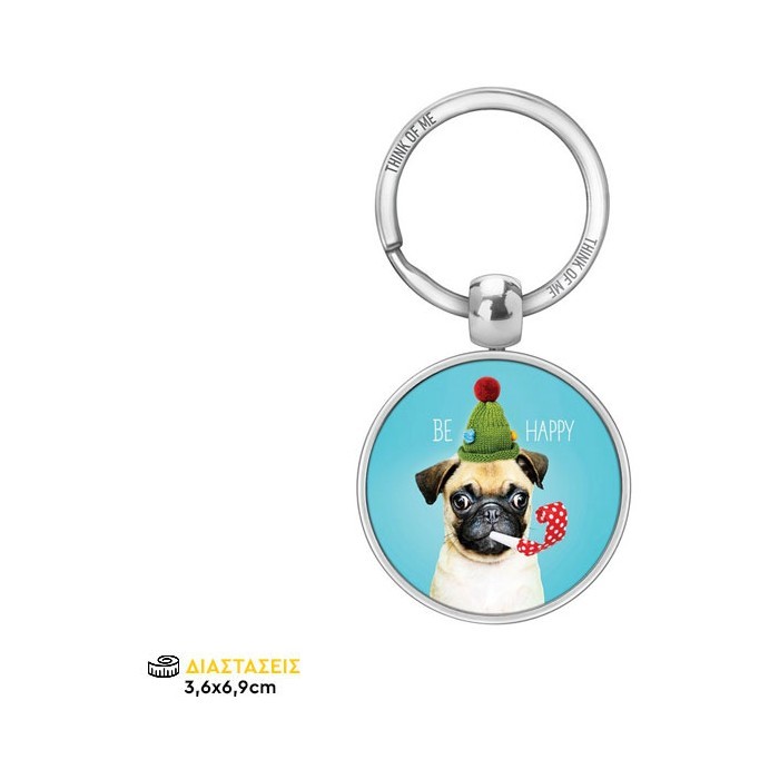 Thinkofme Μπρελόκ 3,6Cm Σκύλος Be Happy