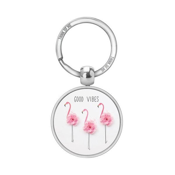 Thinkofme Μπρελόκ 3,6Cm Good Vibes Φλαμίνγκο