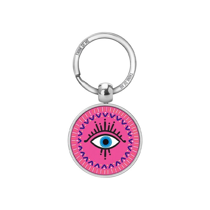 Thinkofme Μπρελόκ 3,6cm Γούρι Μάτι Βιολετί