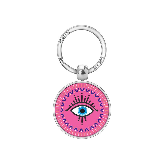 THINKOFME Μπρελόκ 3,6cm Γούρι Μάτι Βιολετί
