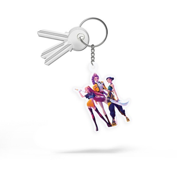 Huntrix Girls Μπρελόκ Plexiglass 5,5x7cm