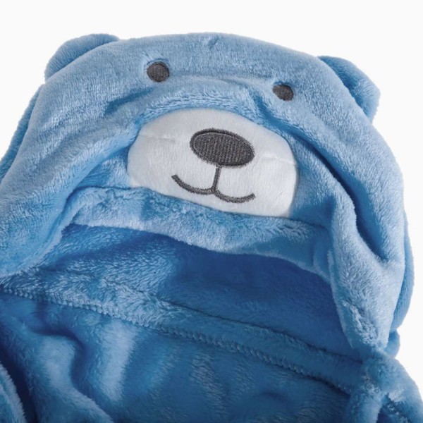 Cartoon Παιδική Κουβέρτα Μπάνιου Μπλε Αρκουδάκι