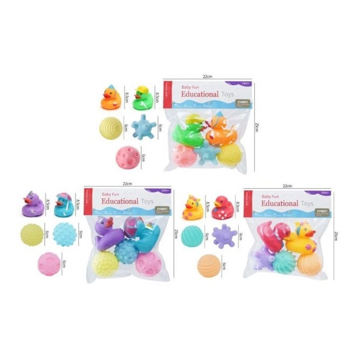 Ducks Παιχνίδι Μπάνιου Παπάκια Με Ήχο 5τμχ 22x25x6cm