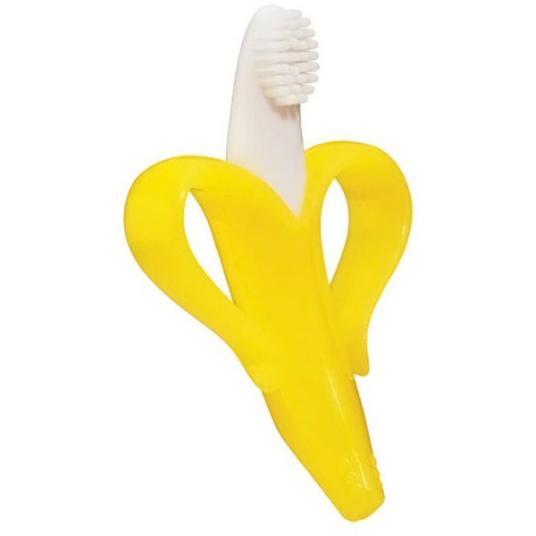 Zab Βρεφική Οδοντόβουρτσα Μπανάνα Κίτρινη 10x6cm