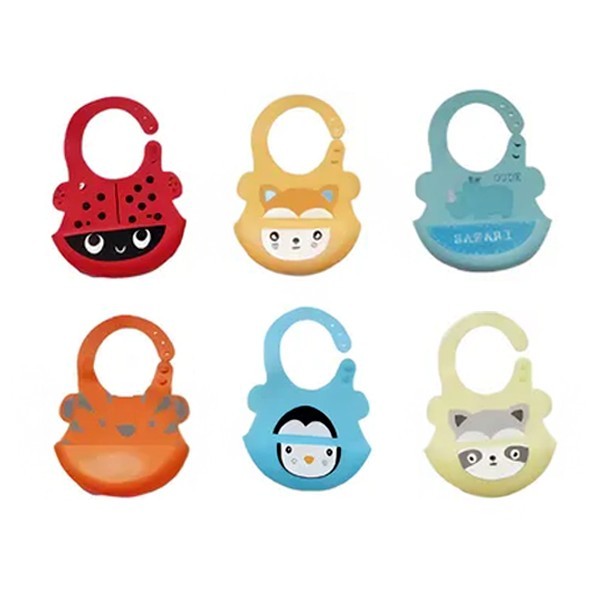 BabyZoo Παιδική Σαλιάρα Σιλικόνης