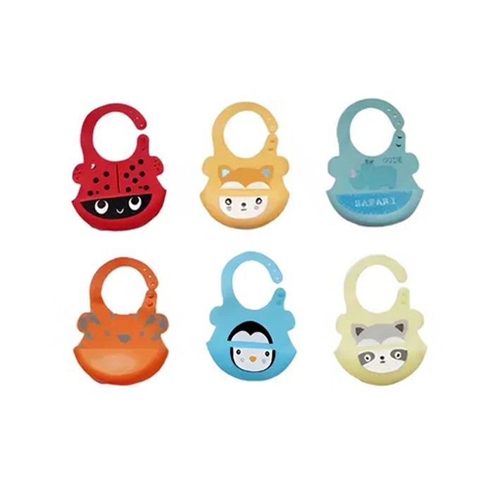 BabyZoo Παιδική Σαλιάρα Σιλικόνης