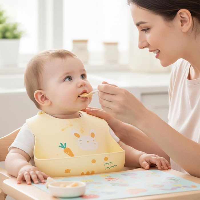 Miam Παιδική Σαλιάρα Σιλικόνης