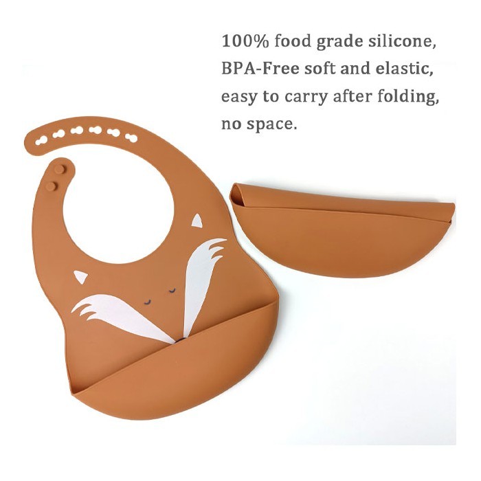 Animals Παιδική Σαλιάρα Σιλικόνης