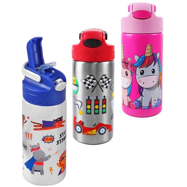 Funny Παγούρι Μεταλλικό 500ml Gim Ζώα της Ζούγκλας