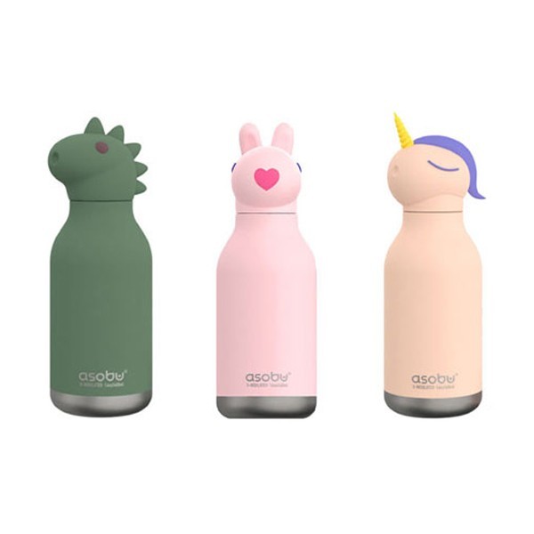 Asobu Besties Μπουκάλι Θερμός Σομόν Μονόκερος 460ml