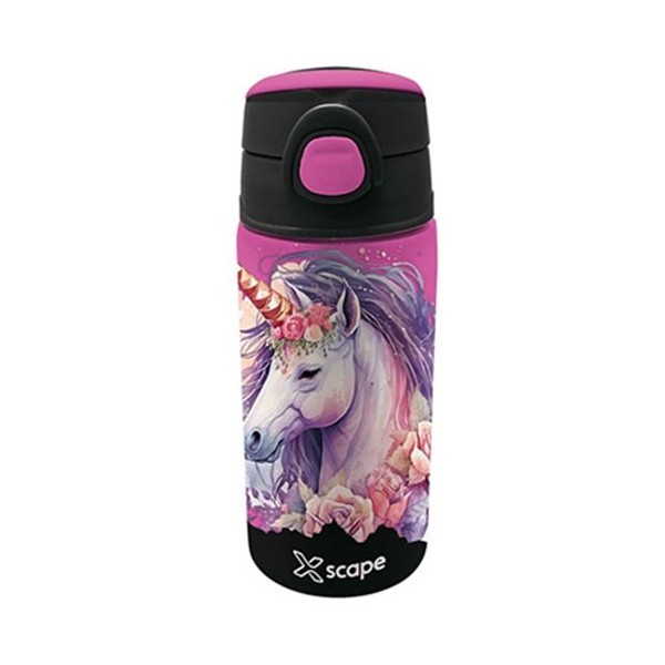 Unicorn Παιδικό Παγούρι Ανοξείδωτο Xscape 500ml με Καλαμάκι