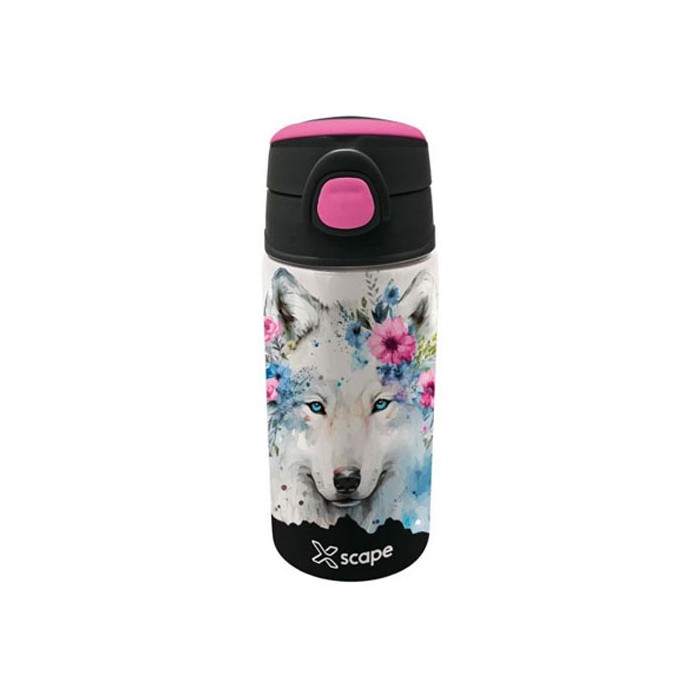 Wolf Παιδικό Παγούρι Ανοξείδωτο Xscape 500ml με Καλαμάκι 