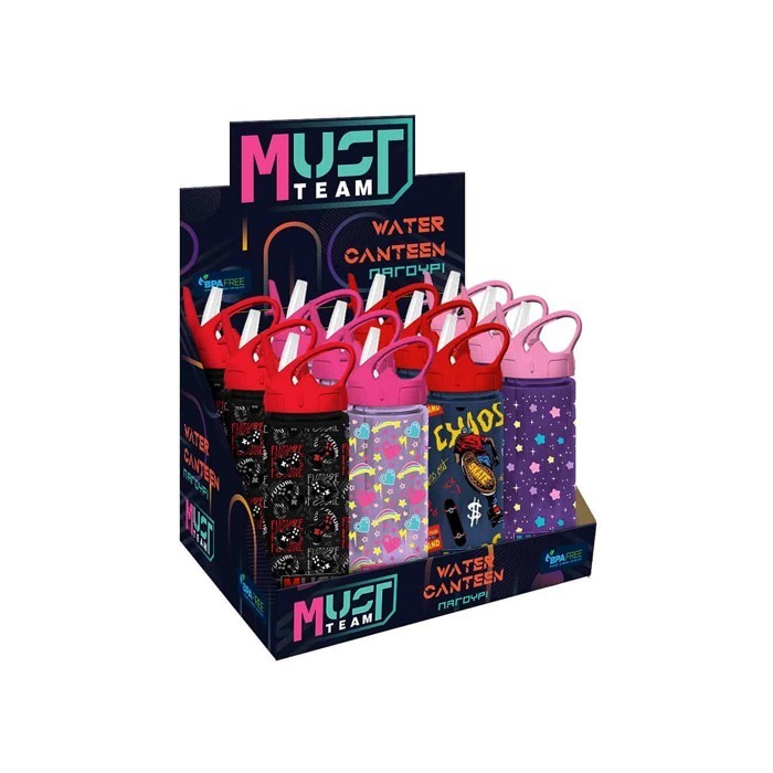 Team Παιδικό Παγούρι Must Πλαστικό Με Καλαμάκι 500ml