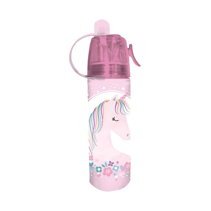 Must Unicorn Παγούρι 600ml Με Σπρέι Μονόκερος