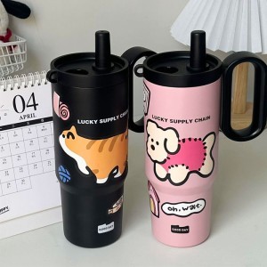 Puppy Cup Παιδικό Παγούρι Θερμός 500ml Με Καλαμάκι Και Φίλτρο Τσαγιού