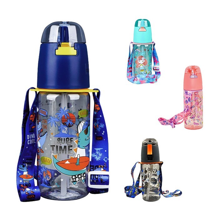 Vest Παιδικό Παγούρι Πλαστικό Με Σπρέϊ 580ml Rock Δεινόσαυροι