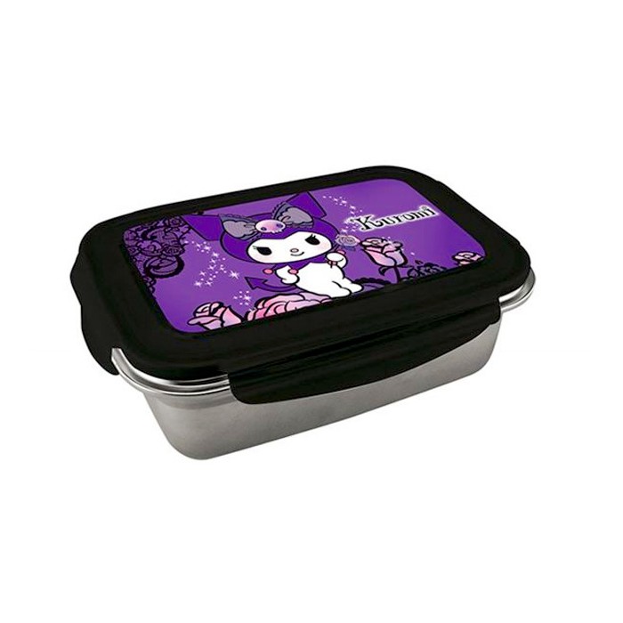 Kuromi Δοχείο Φαγητού Purple Laces 880ml 19x14x7 cm