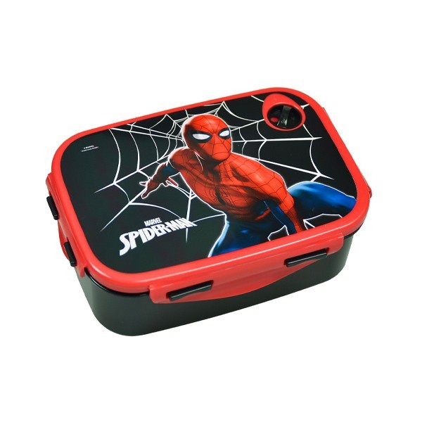 Black City Δοχείο Φαγητού Πλαστικό PP 900ml Spiderman 17,5x7x13cm