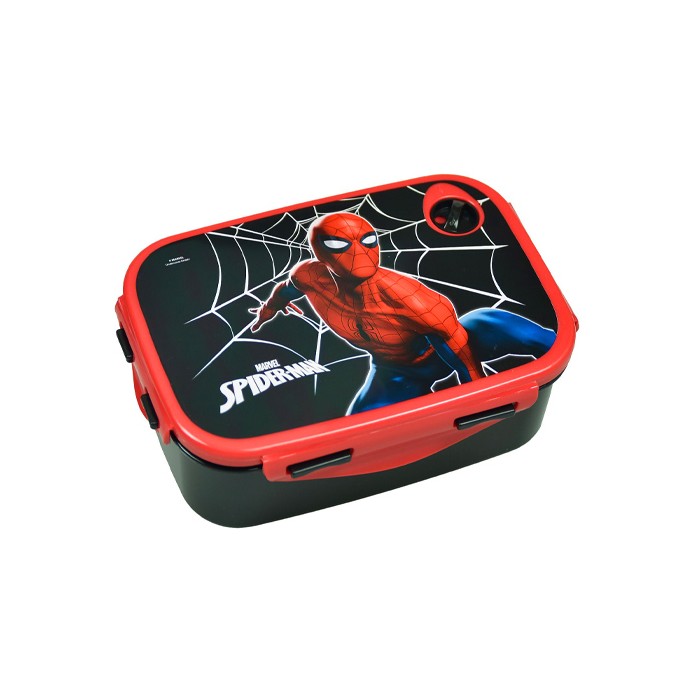 Black City Δοχείο Φαγητού Πλαστικό PP 900ml Spiderman 17,5x7x13cm