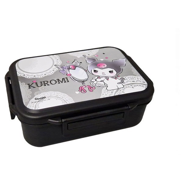 Dream Παιδικό Φαγητοδοχείο 2 Χρήσεων Ασημί Kuromi 800ml  19x14x7cm  