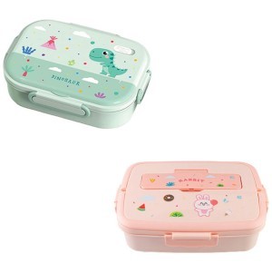 Dinoset Σετ Δοχείο Φαγητού από Ανοξείδωτο Ατσάλι Σε Δυο Χρώματα