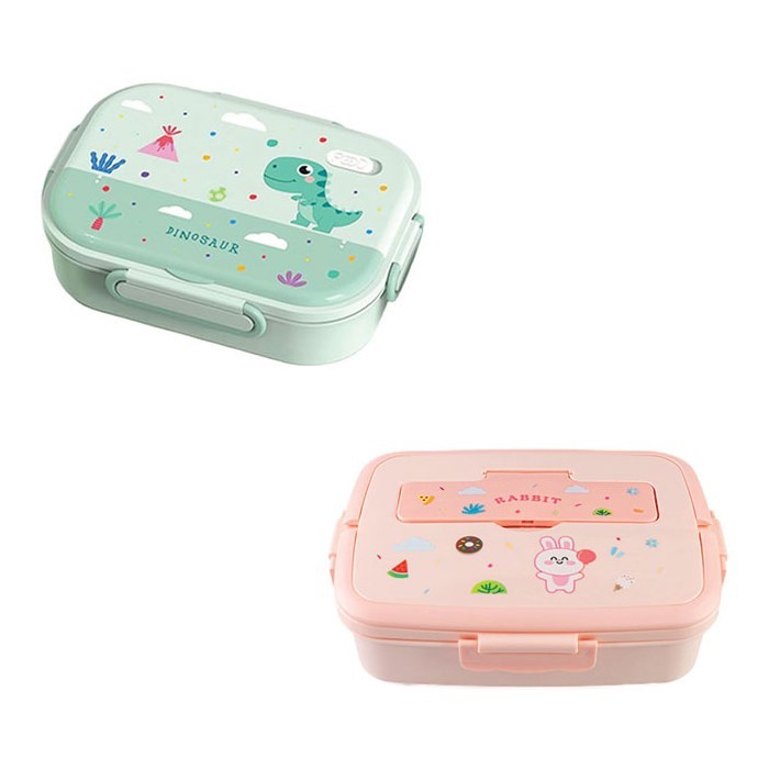 Dinoset Σετ Δοχείο Φαγητού από Ανοξείδωτο Ατσάλι Σε Δυο Χρώματα