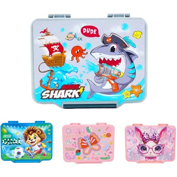 Lunch Break Παιδικό Δοχείο Φαγητού Πλαστικό 1300ml 23x17x5,5cm Vest Shark