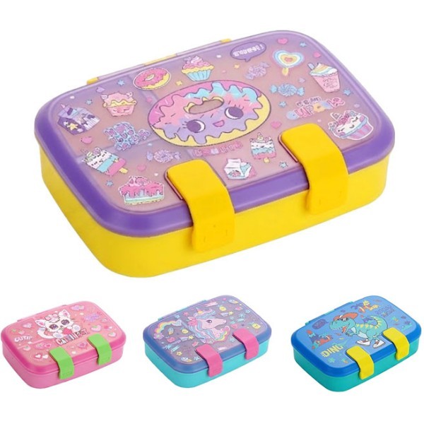 School Friends Παιδικό Δοχείο Φαγητού Vest Πλαστικό 800ml 21x14,9x5,3cm Unicorn