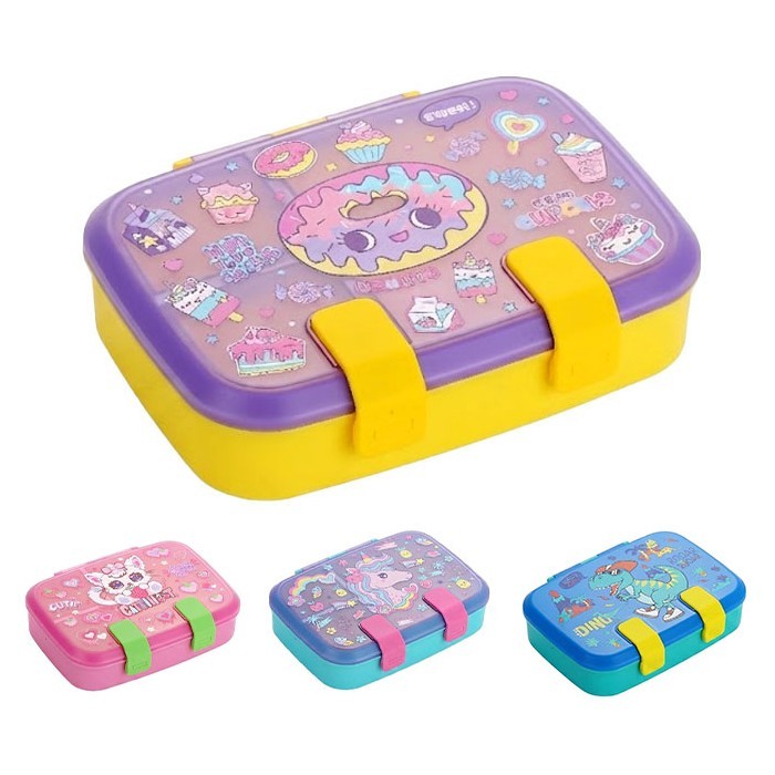 School Friends Παιδικό Δοχείο Φαγητού Vest Πλαστικό 800ml 21x14,9x5,3cm Unicorn