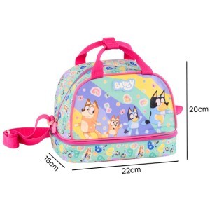 Stickers Rain Ισοθερμικό Τσαντάκι Φαγητού Bluey 22x16x20cm