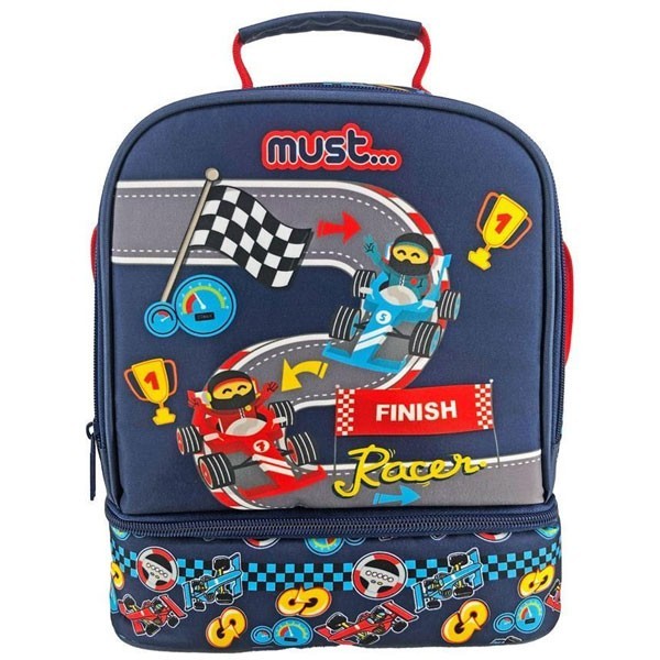 Must Yummy Racer Ισοθερμικό Τσαντάκι Φαγητού με 2 Θήκες 22x16x28cm