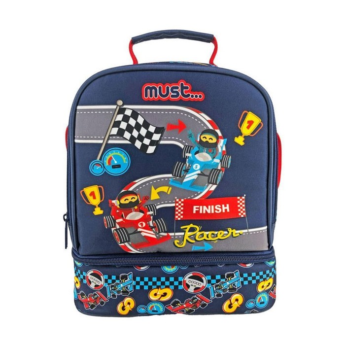 Must Yummy Racer Ισοθερμικό Τσαντάκι Φαγητού με 2 Θήκες 22x16x28cm