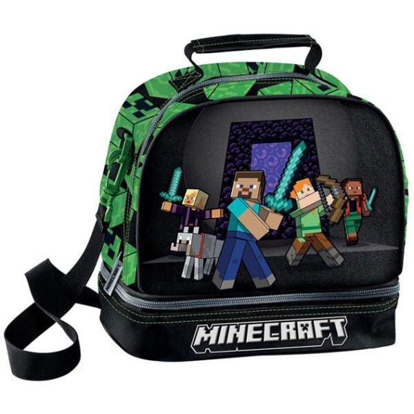 Minecraft Squad Τσαντάκι Φαγητού 22x16x20cm