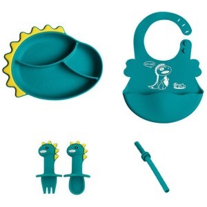 Raptorex Παιδικό Σετ Φαγητού Σιλικόνης