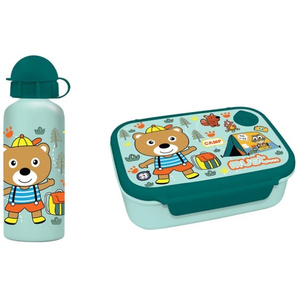 Must Φαγητοδοχείο 800ml Με Παγούρι 500ml Αλουμινίου Camp