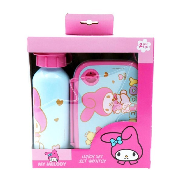 Must Φαγητοδοχείο 800ml Με Παγούρι 500ml Αλουμινίου My Melody