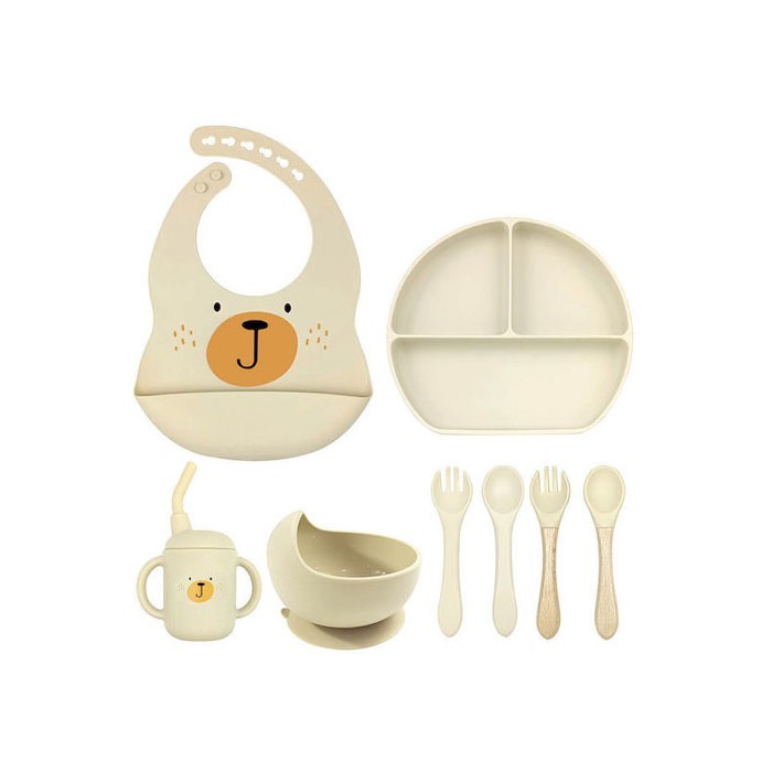 Zungle Παιδικό Σετ Φαγητού Σιλικόνης 8 Τεμαχίων