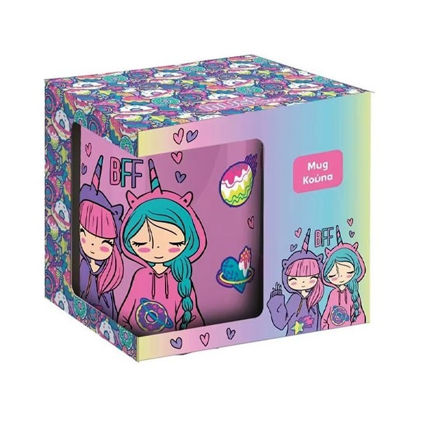 Best Friends Κεραμική Κούπα 340ml 9x7x5cm