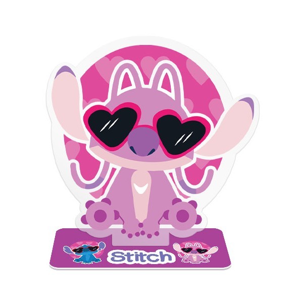Stitch Pink Διακοσμητικό Plexiglass 23x23cm