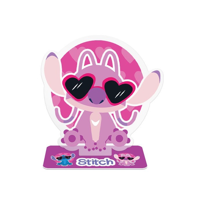 Stitch Pink Διακοσμητικό Plexiglass 23x23cm