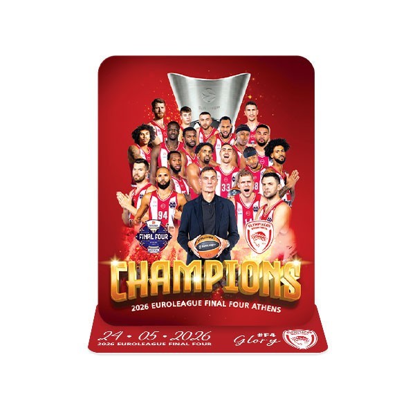 Champions Euroleague 2026 Διακοσμητικό Plexiglass 20x25cm