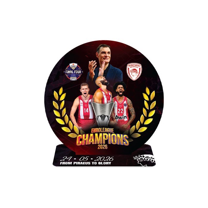 ΟΣΦΠ Euroleague 2026 Διακοσμητικό Plexiglass 25x25cm