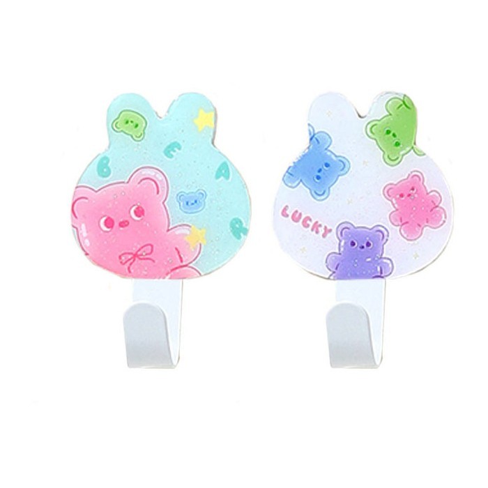 Bear Hook Αυτοκόλητος Γάτζος Τοίχου Αρκουδάκια